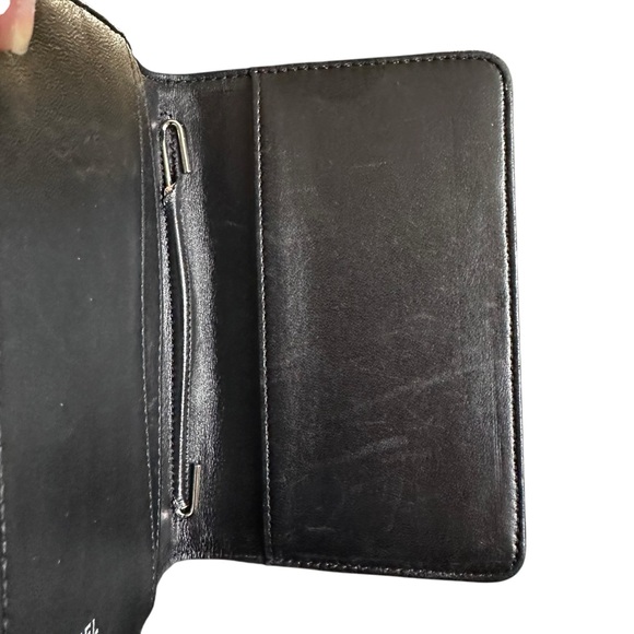 Authentic CHANEL Black Patent Leather Lucky Charms Passport Bifold Wallet & Box - Picture 12 of 15